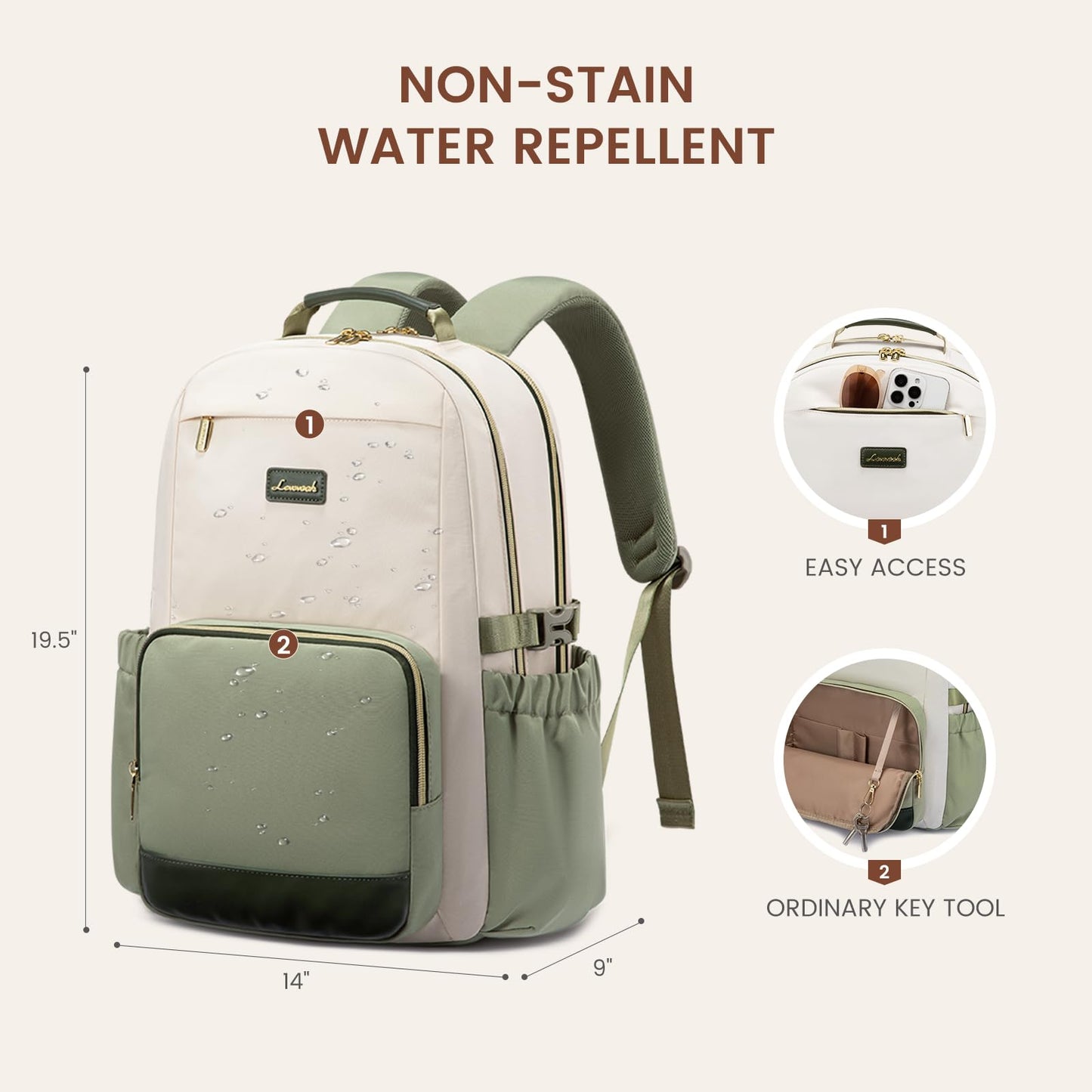 LOVEVOOK Laptop Backpack for Women
