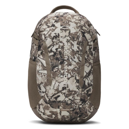 Under Armour Hustle 6.0 Backpack, Black/White