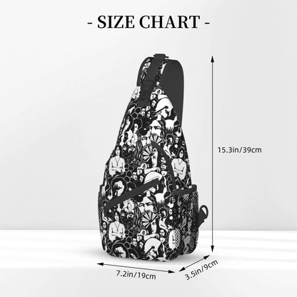 Camo Forest Hunting Sling Backpack, Unisex