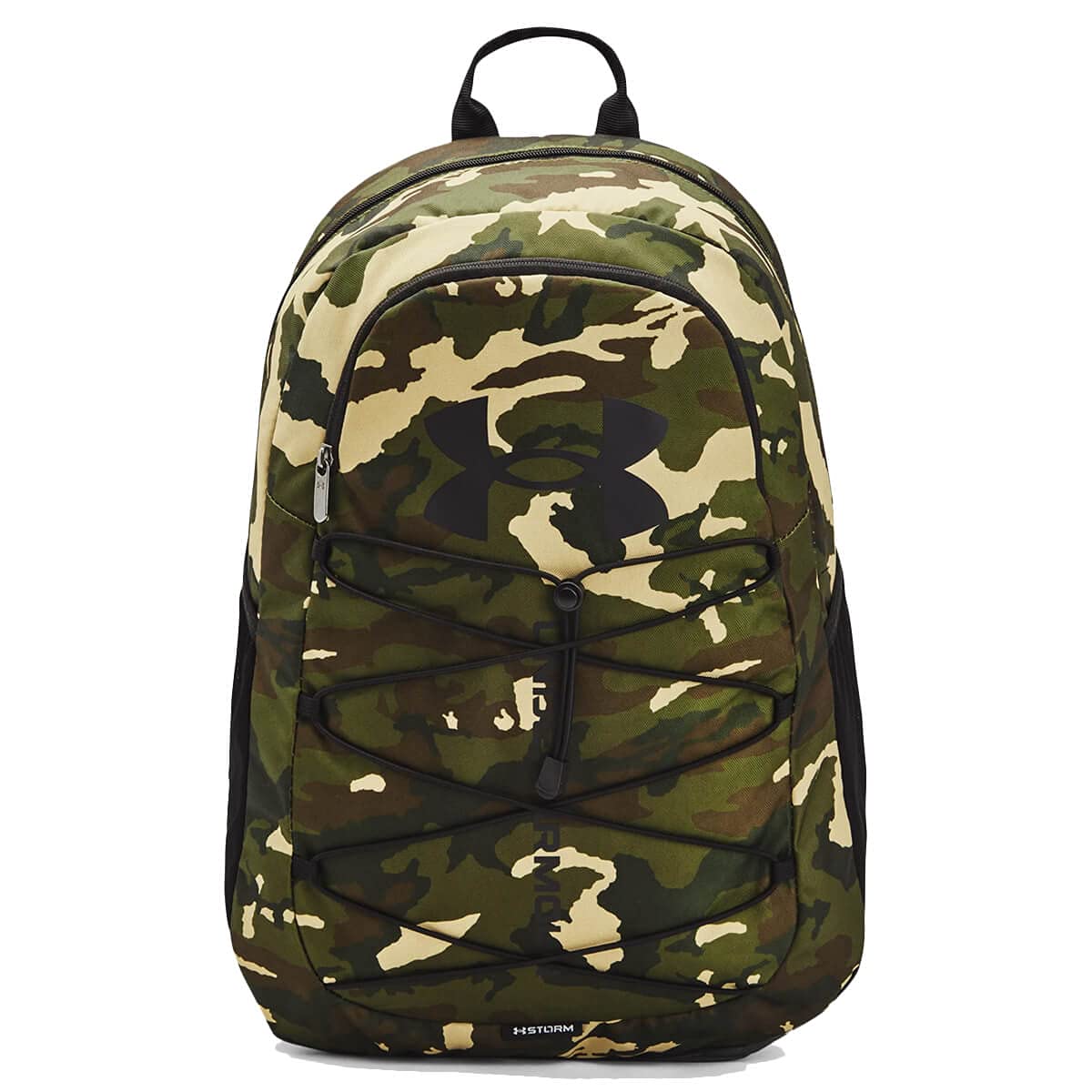 Under Armour Hustle Sport Backpack, Black/Silver