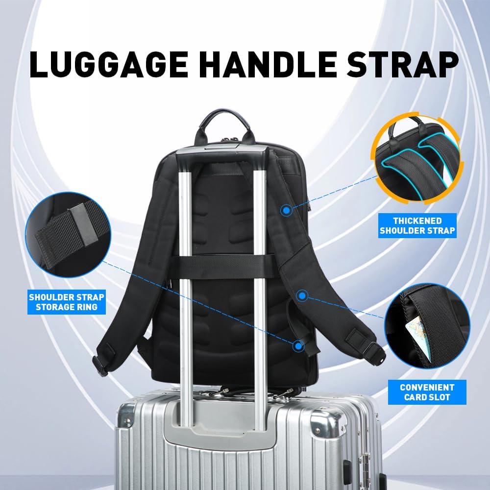 BOPai 15" Slim Anti-Theft Laptop Backpack