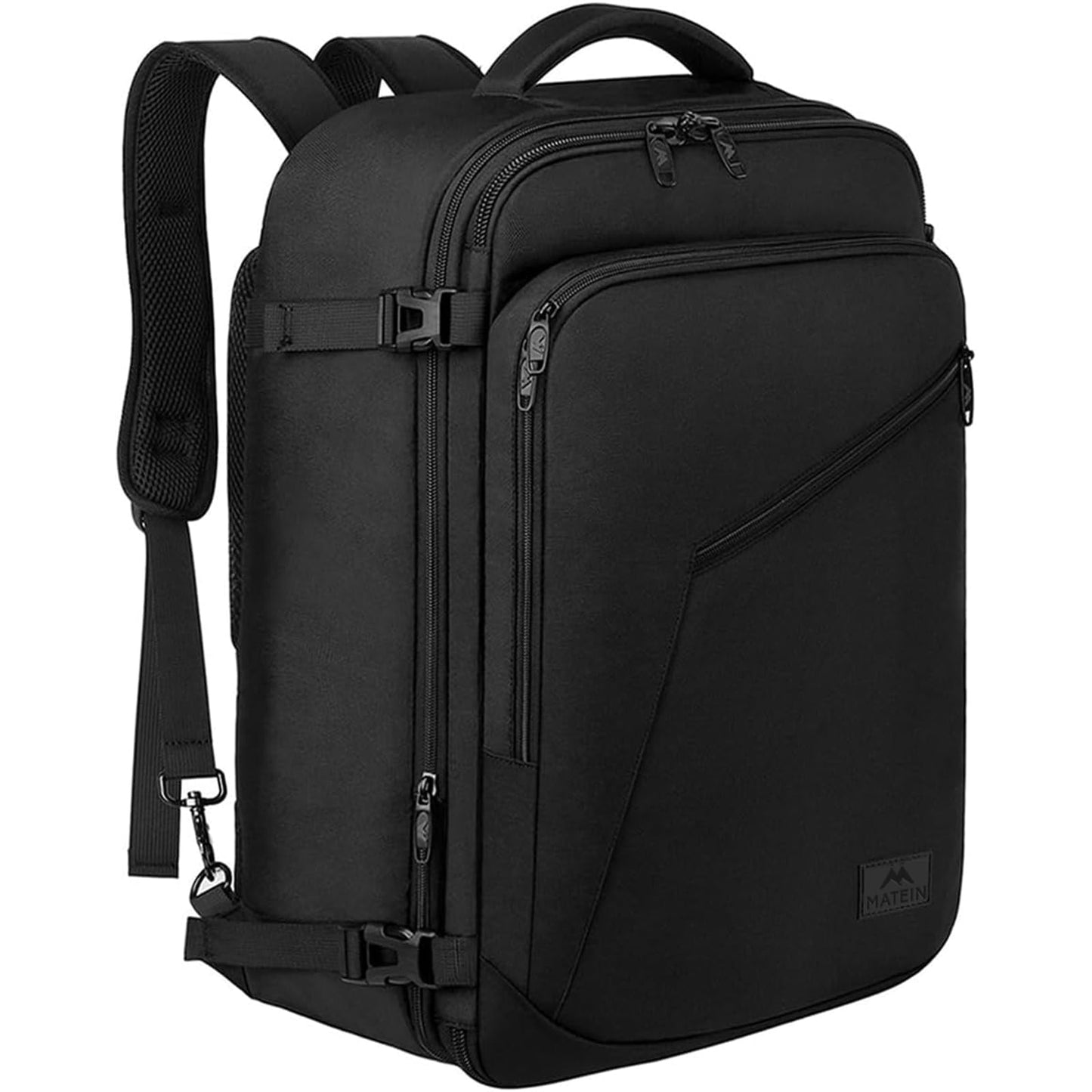 MATEIN 40L Carry-On Travel Backpack, Black