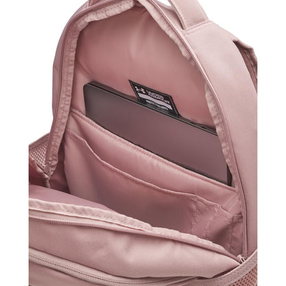 Under Armour Hustle 6.0 Backpack, Black/White