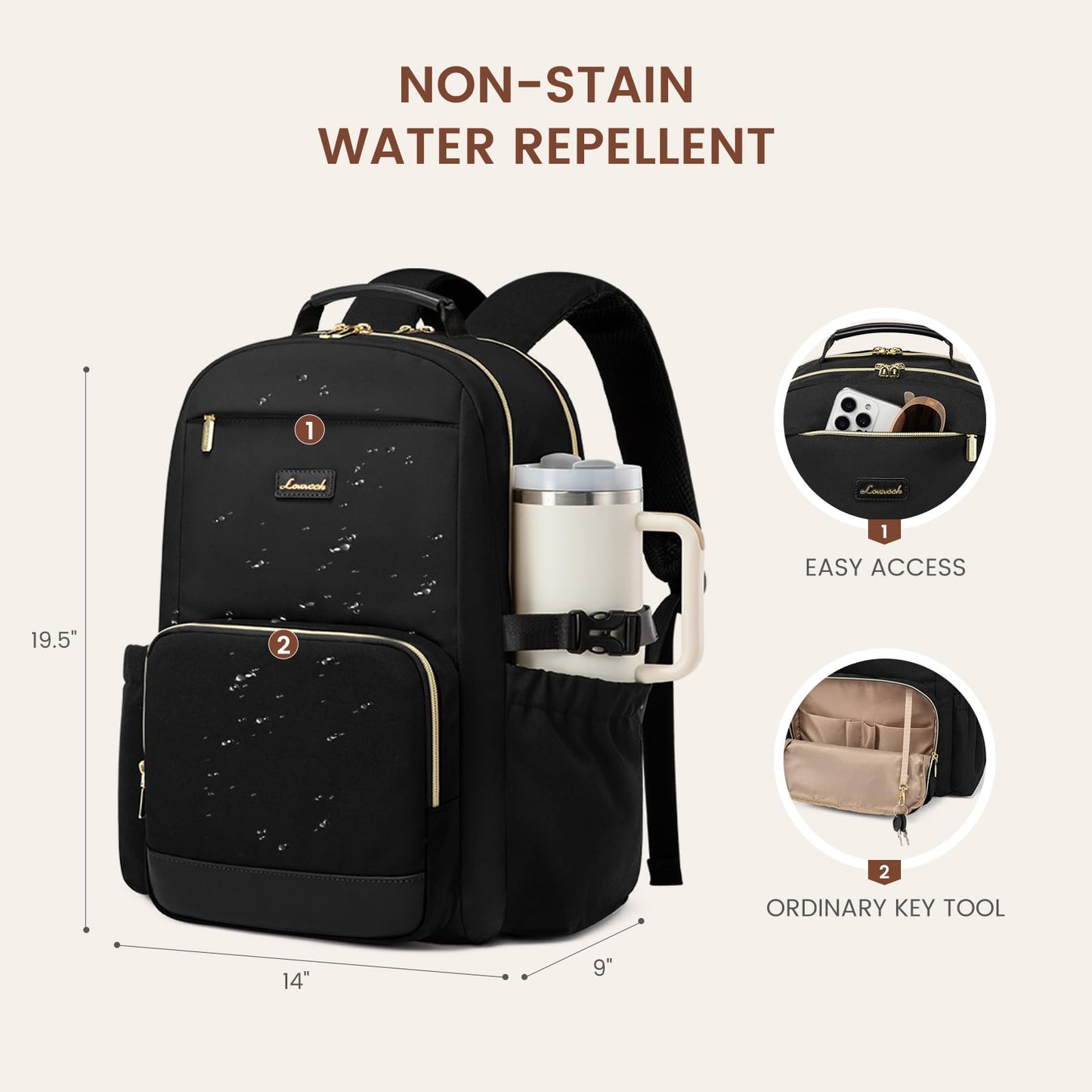 LOVEVOOK Laptop Backpack for Women