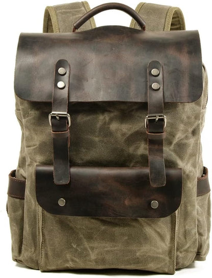 Canvas Laptop Backpack – Black