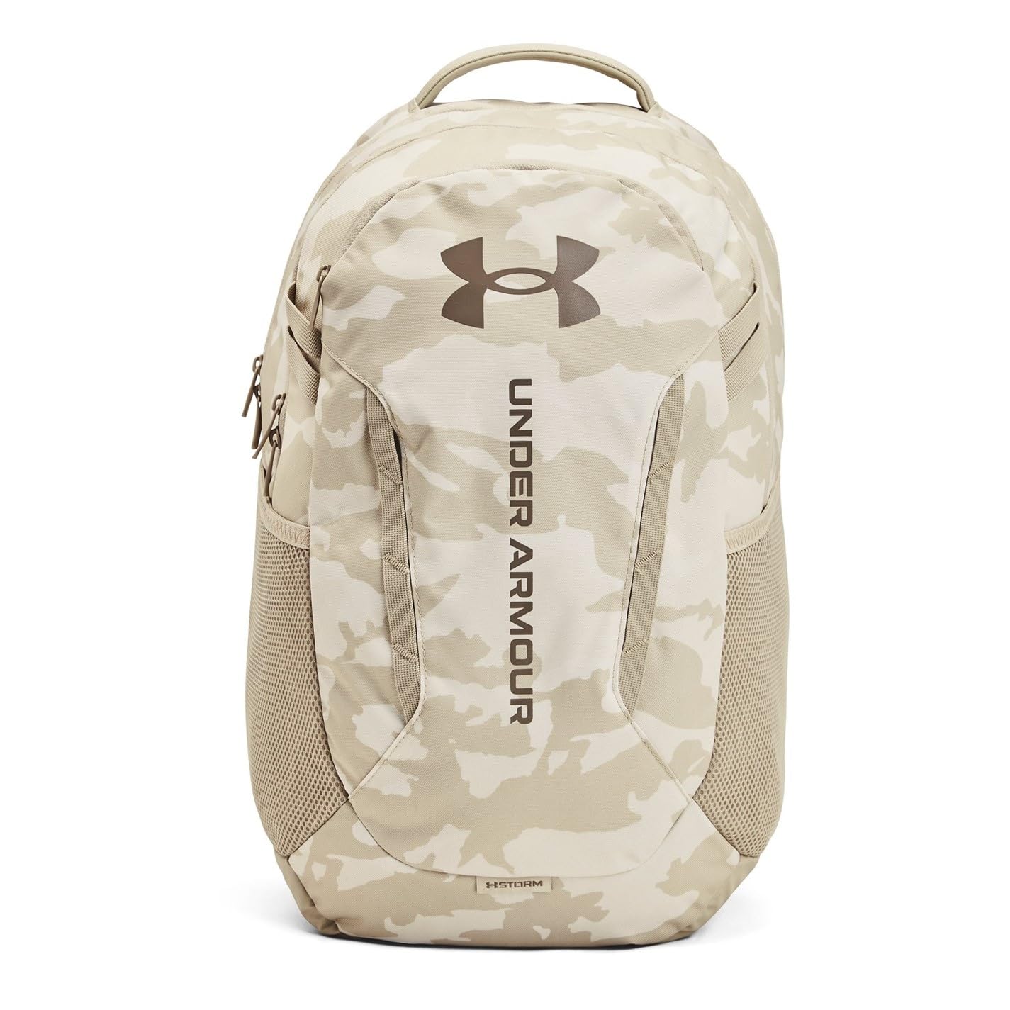 Under Armour Hustle 6.0 Backpack, Black/White