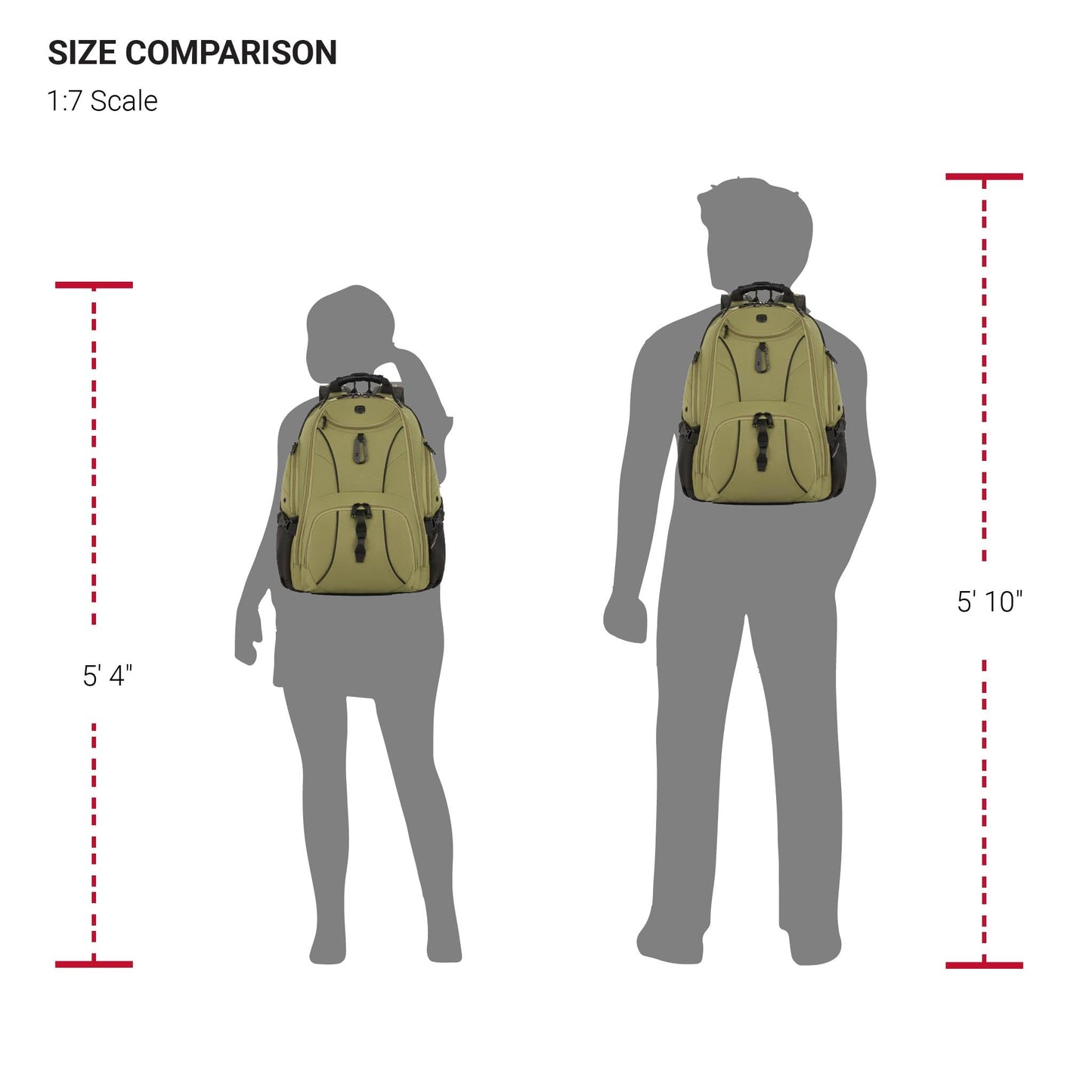 SwissGear 1900 ScanSmart TSA Laptop Backpack, 17" Black