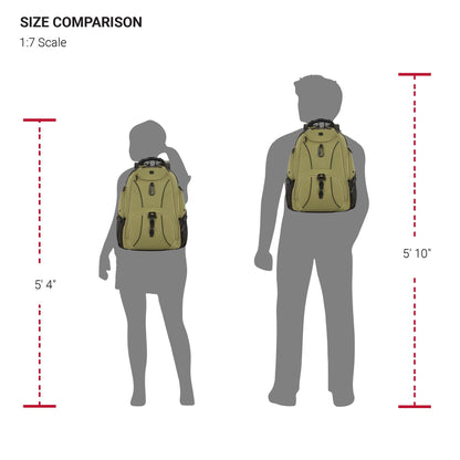 SwissGear 1900 ScanSmart TSA Laptop Backpack, 17" Black