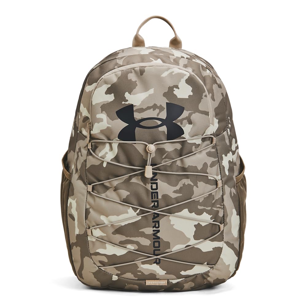 Under Armour Hustle Sport Backpack, Black/Silver