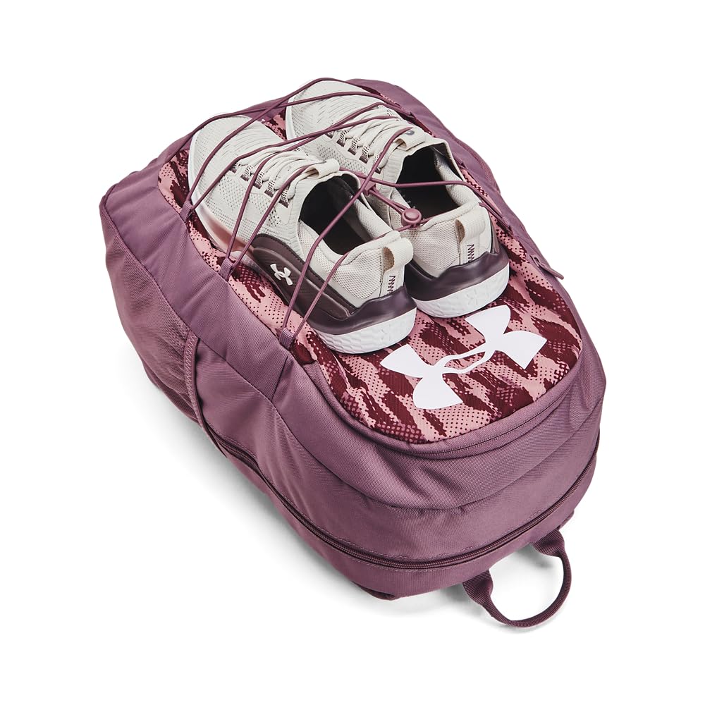 Under Armour Hustle Sport Backpack, Black/Silver