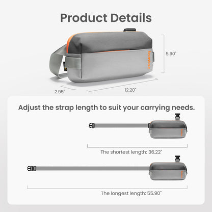tomtoc Compact EDC Sling Bag, Lightweight
