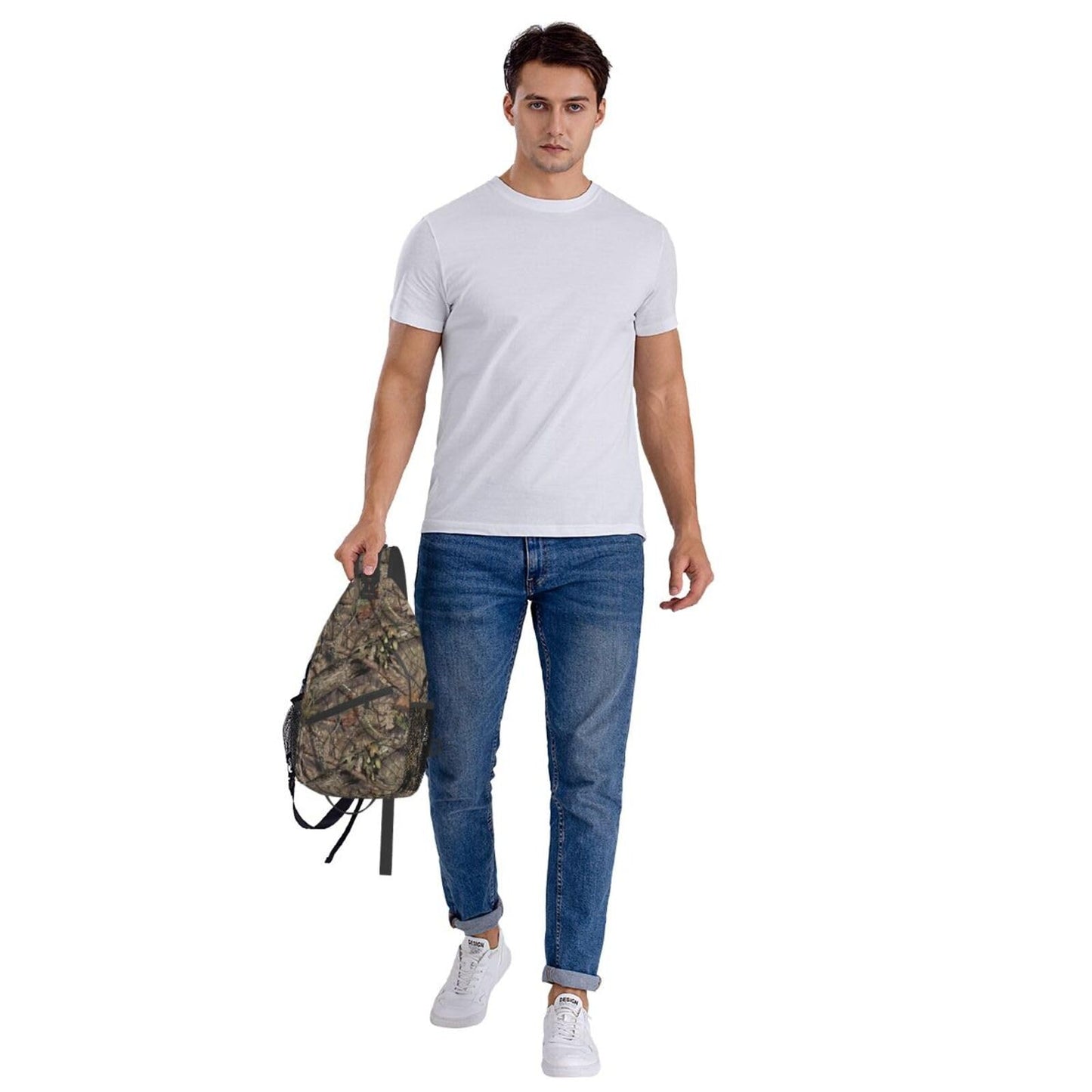 Camo Forest Hunting Sling Backpack, Unisex