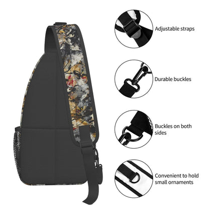 Camo Forest Hunting Sling Backpack, Unisex