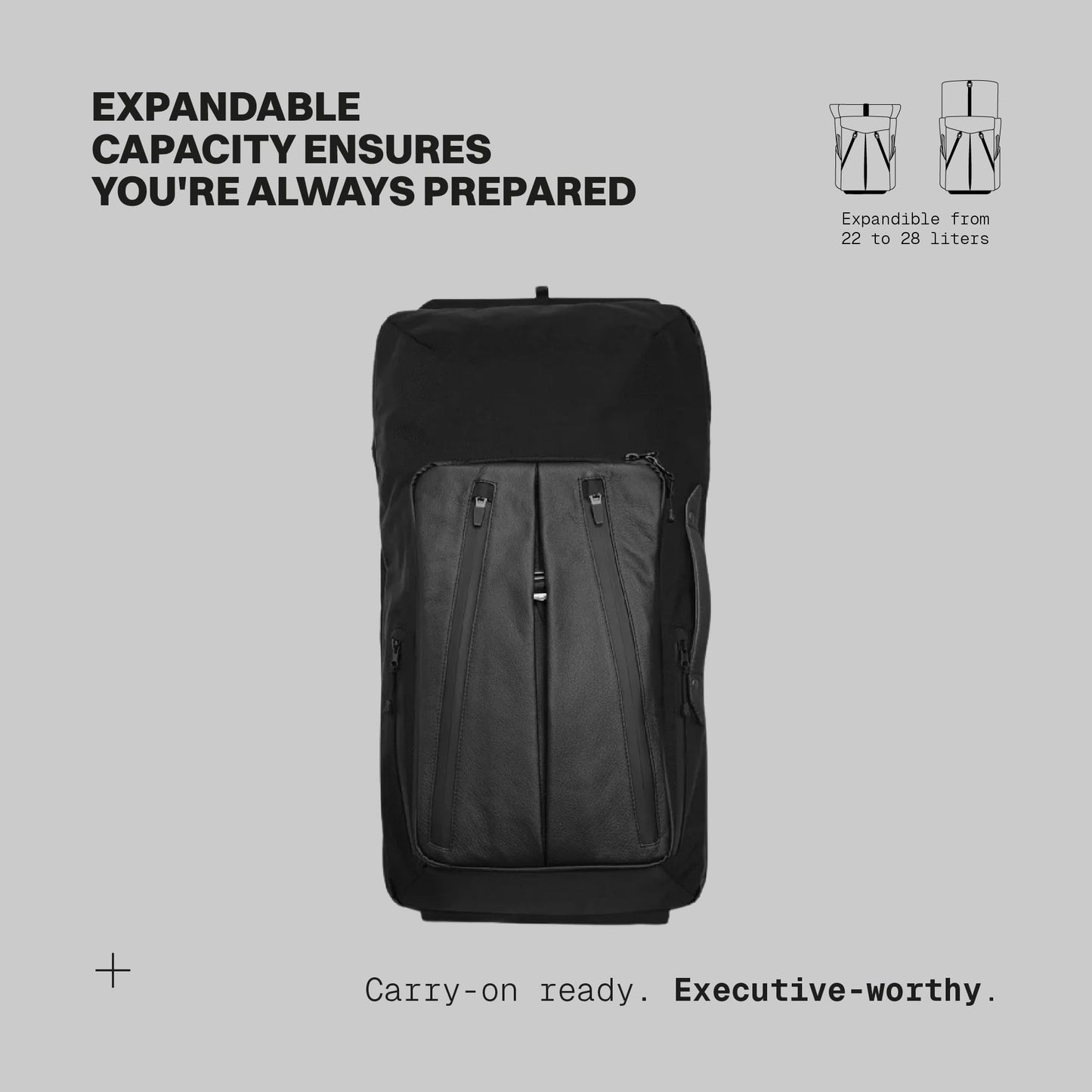 Frenchie Co. Laptop Backpack – Expandable