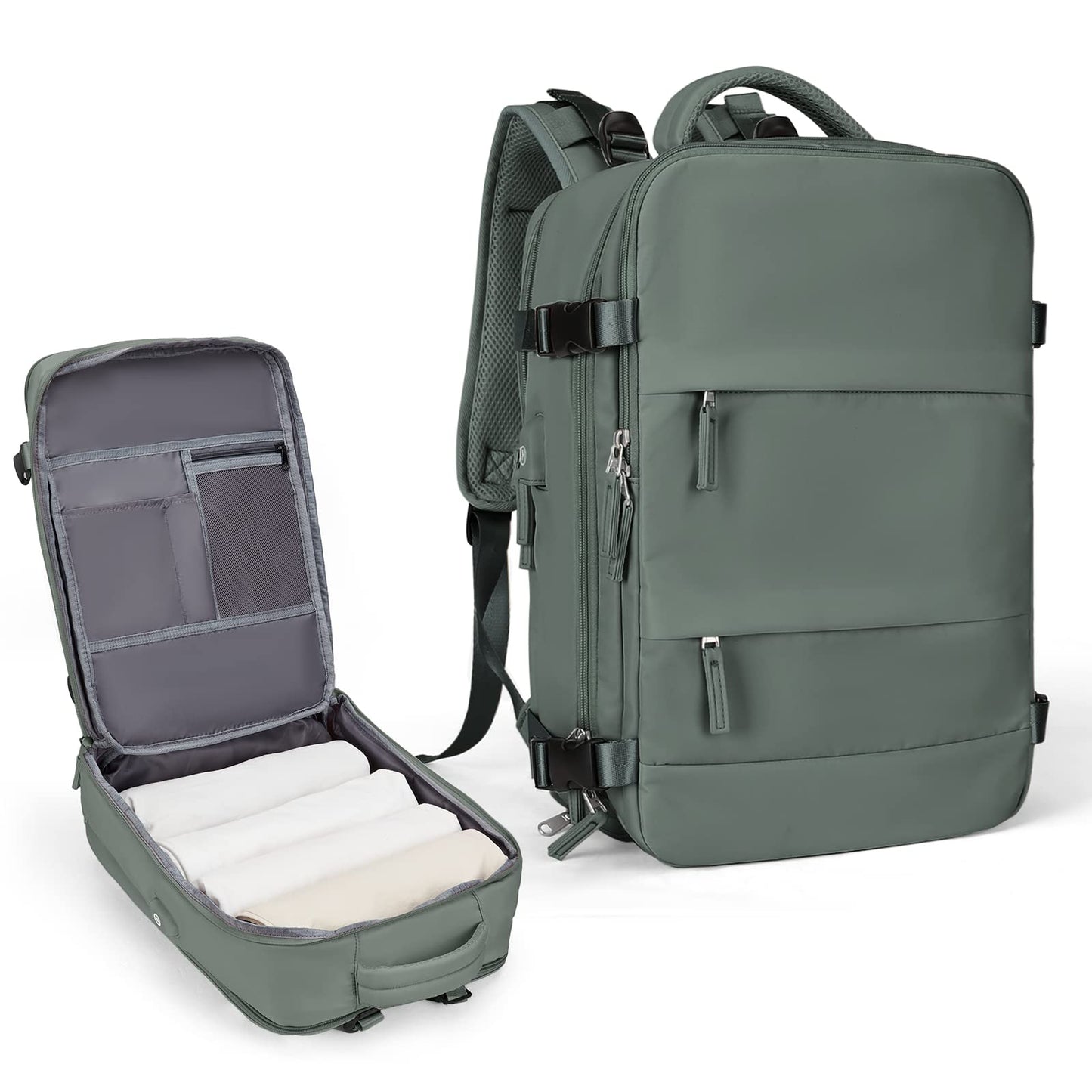 Coowoz Waterproof Travel Backpack, Peacock Blue