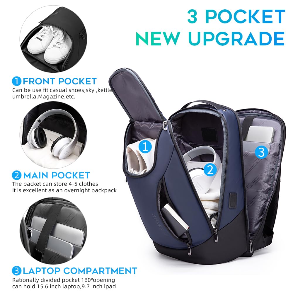 BANGE 15.6" Waterproof Laptop Backpack