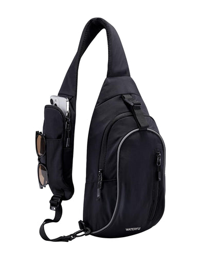 WATERFLY Crossbody Sling Backpack for Travel