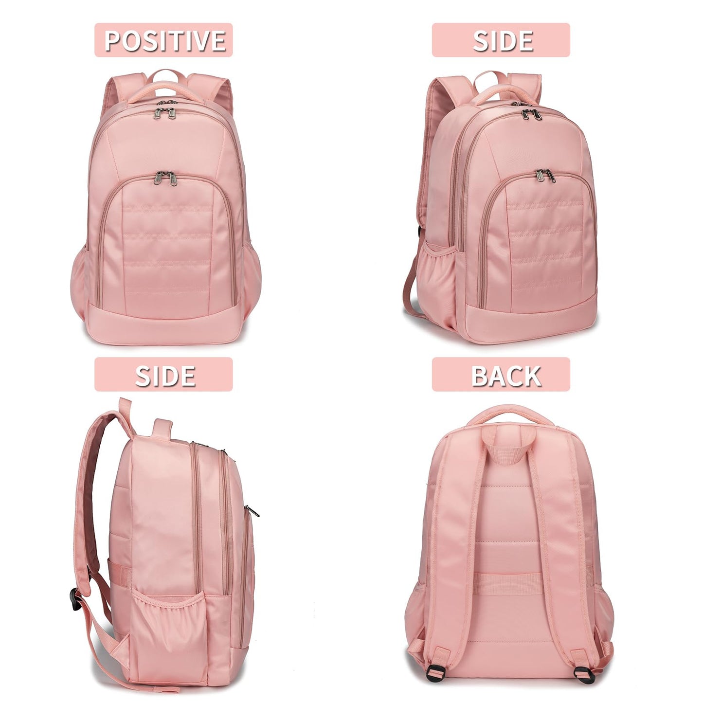 Travel Laptop Backpack, Black Backpack for Men and Women