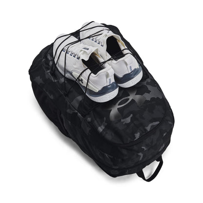 Under Armour Hustle Sport Backpack, Black/Silver