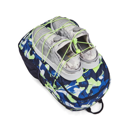Under Armour Hustle Sport Backpack, Black/Silver