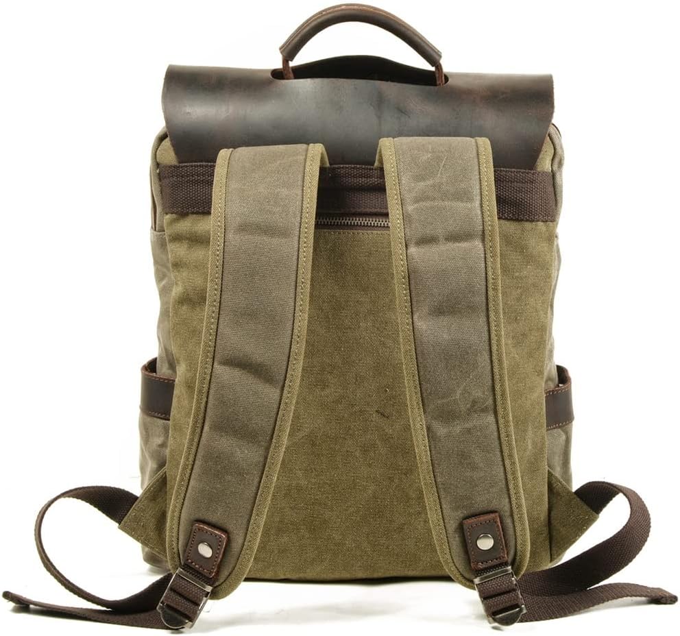Canvas Laptop Backpack – Black