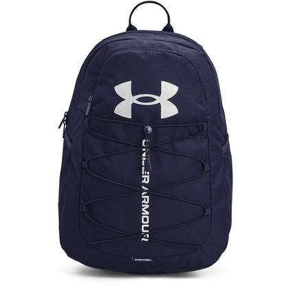 Under Armour Hustle Sport Backpack, Black/Silver
