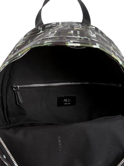 Fendi FF Multicolor FF Camouflage Backpack 8BT298