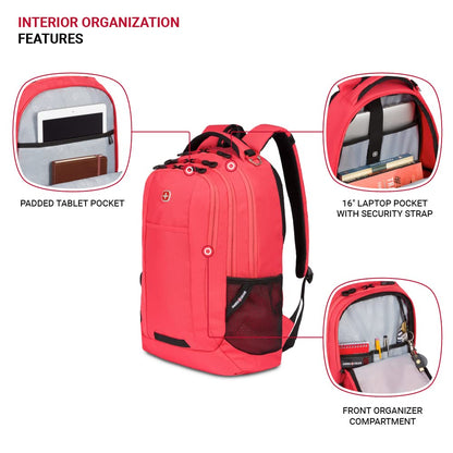 SwissGear Cecil 5505 Laptop Backpack, Pastel Brown/Black, 18-Inch