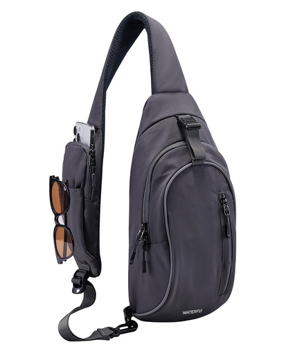 WATERFLY Crossbody Sling Backpack for Travel