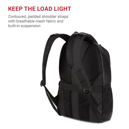 SwissGear Cecil 5505 Laptop Backpack, Pastel Brown/Black, 18-Inch