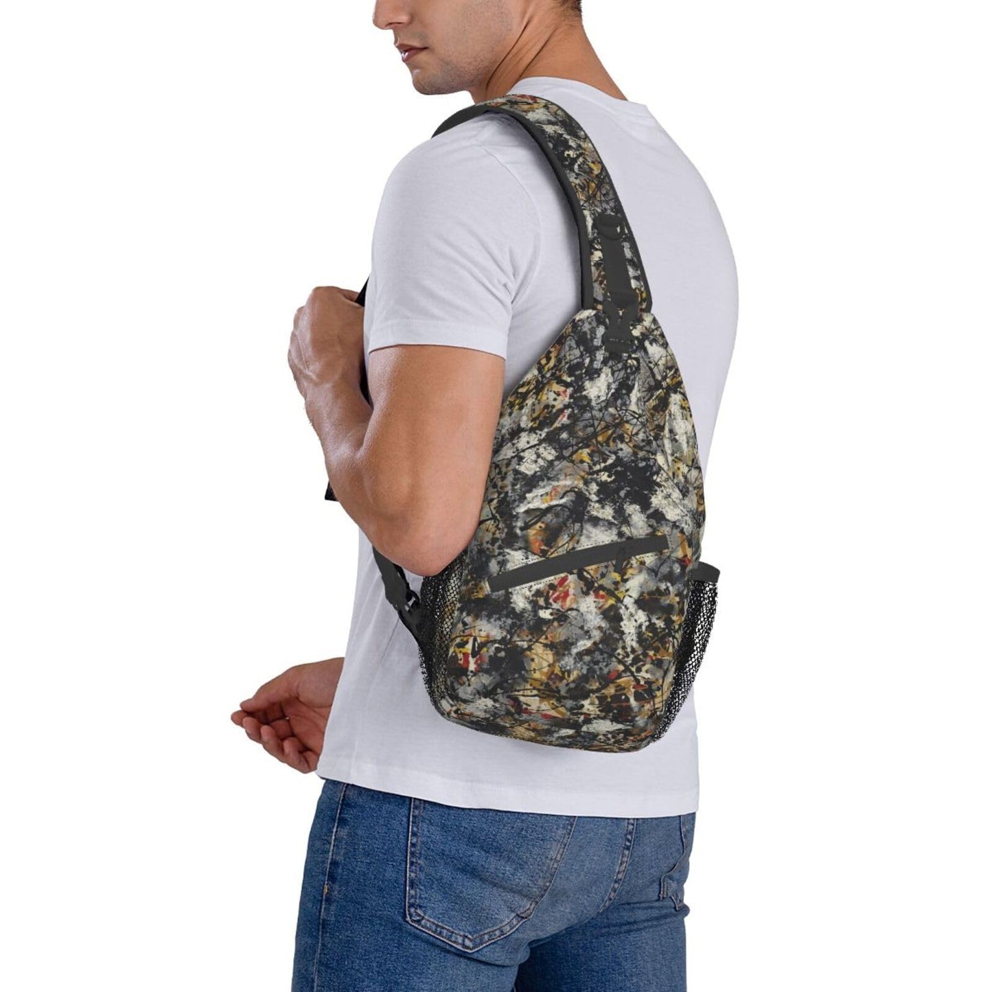 Camo Forest Hunting Sling Backpack, Unisex