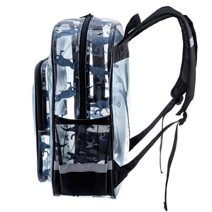 20-Pack 16" Clear Dinosaur Kids Backpacks