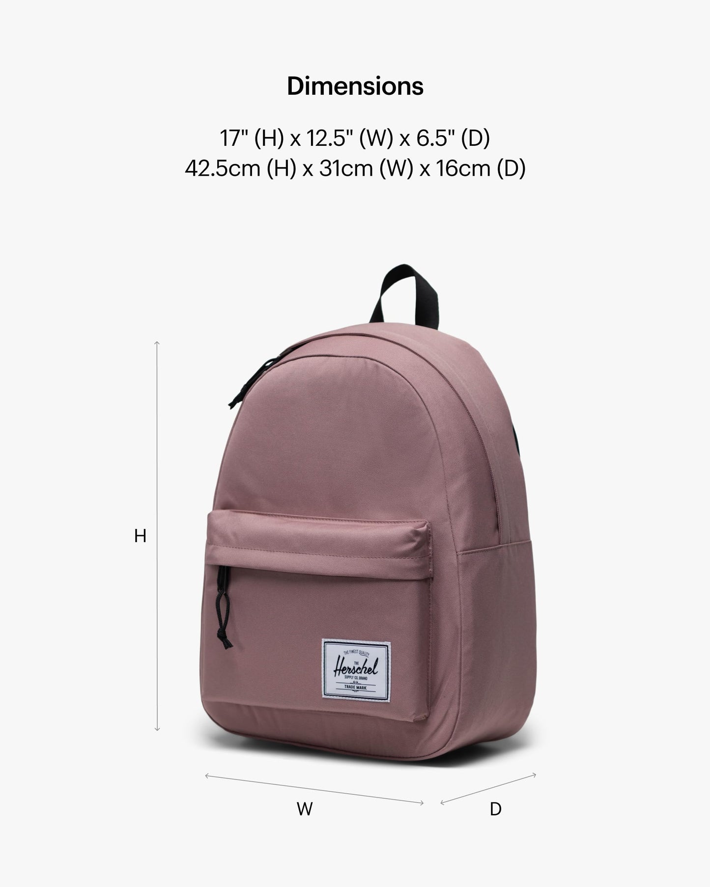 Herschel Supply Co. Classic Backpack, Black (New), Standard-26L