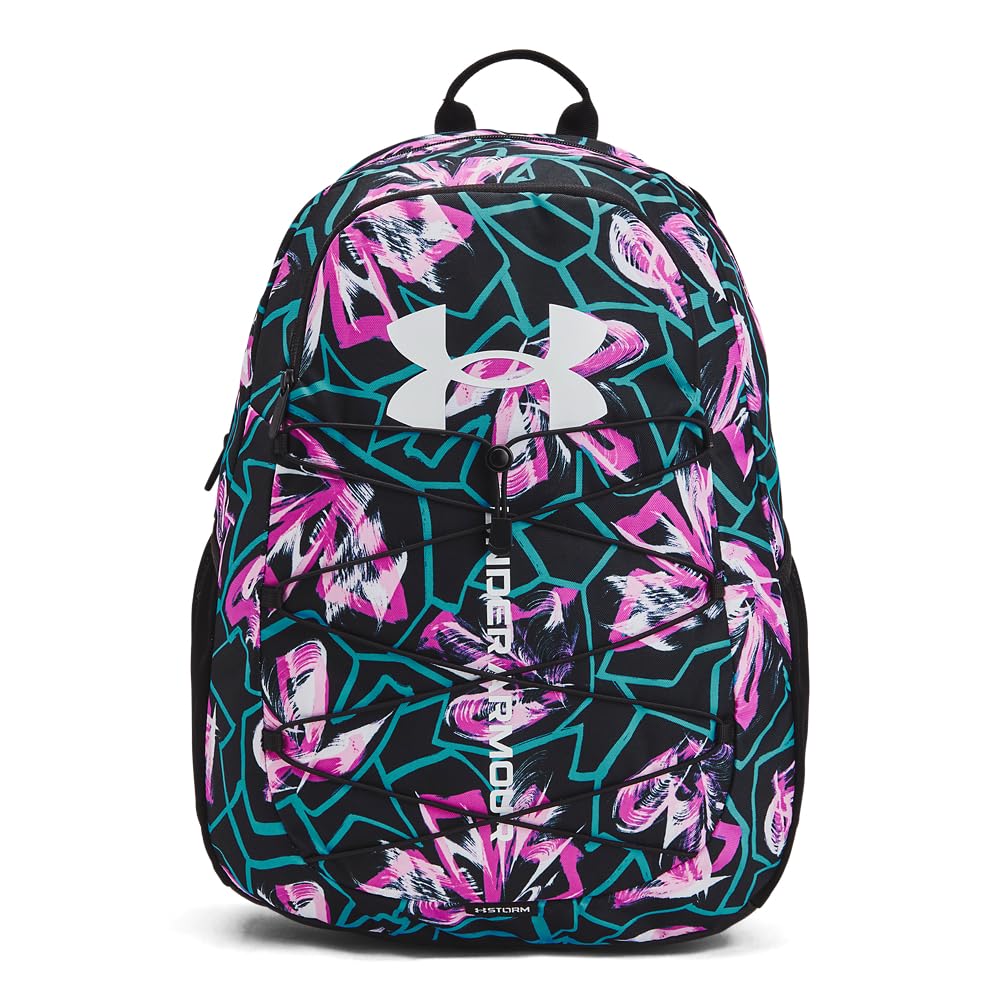 Under Armour Hustle Sport Backpack, Black/Silver