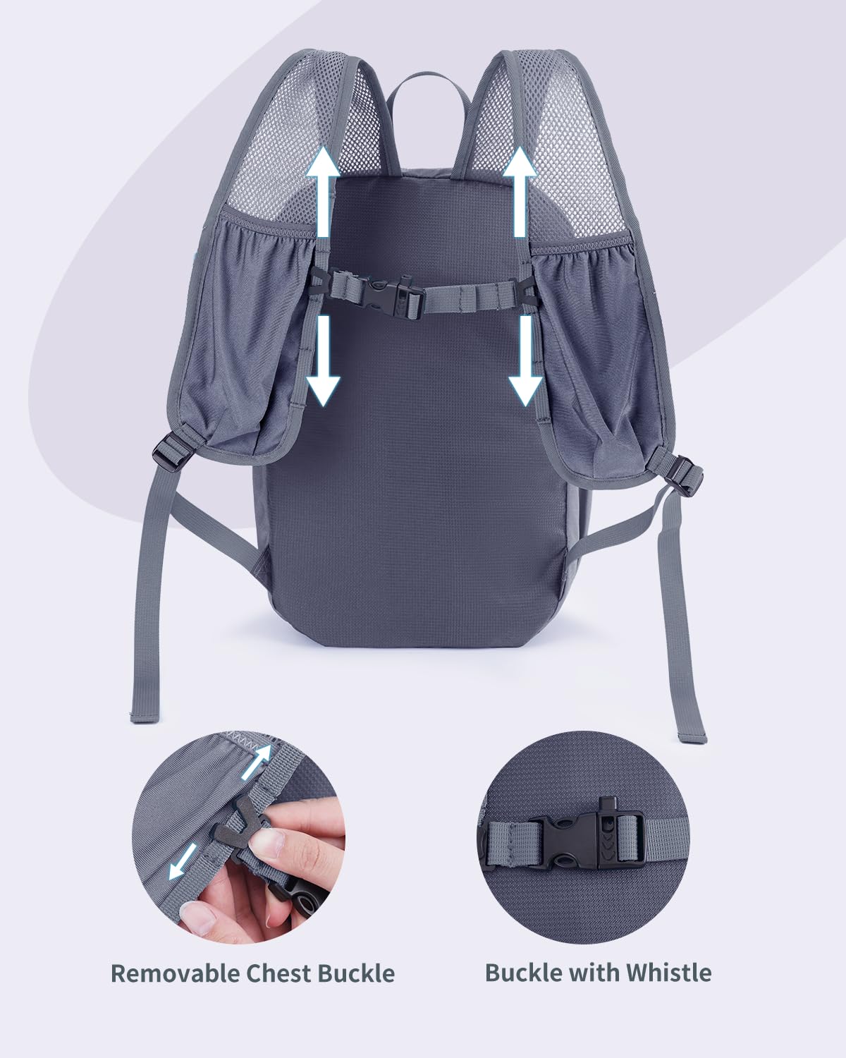 Blue Quartz 15L Ultralight Hiking Backpack, Foldable