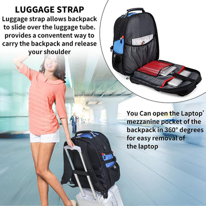 SHRRADOO 50L Laptop Backpack with USB