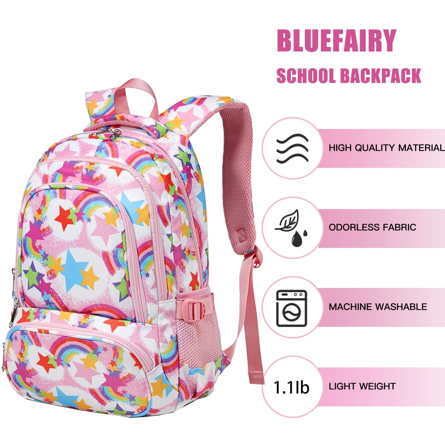 BLUEFAIRY 17" Kids Backpack for Boys