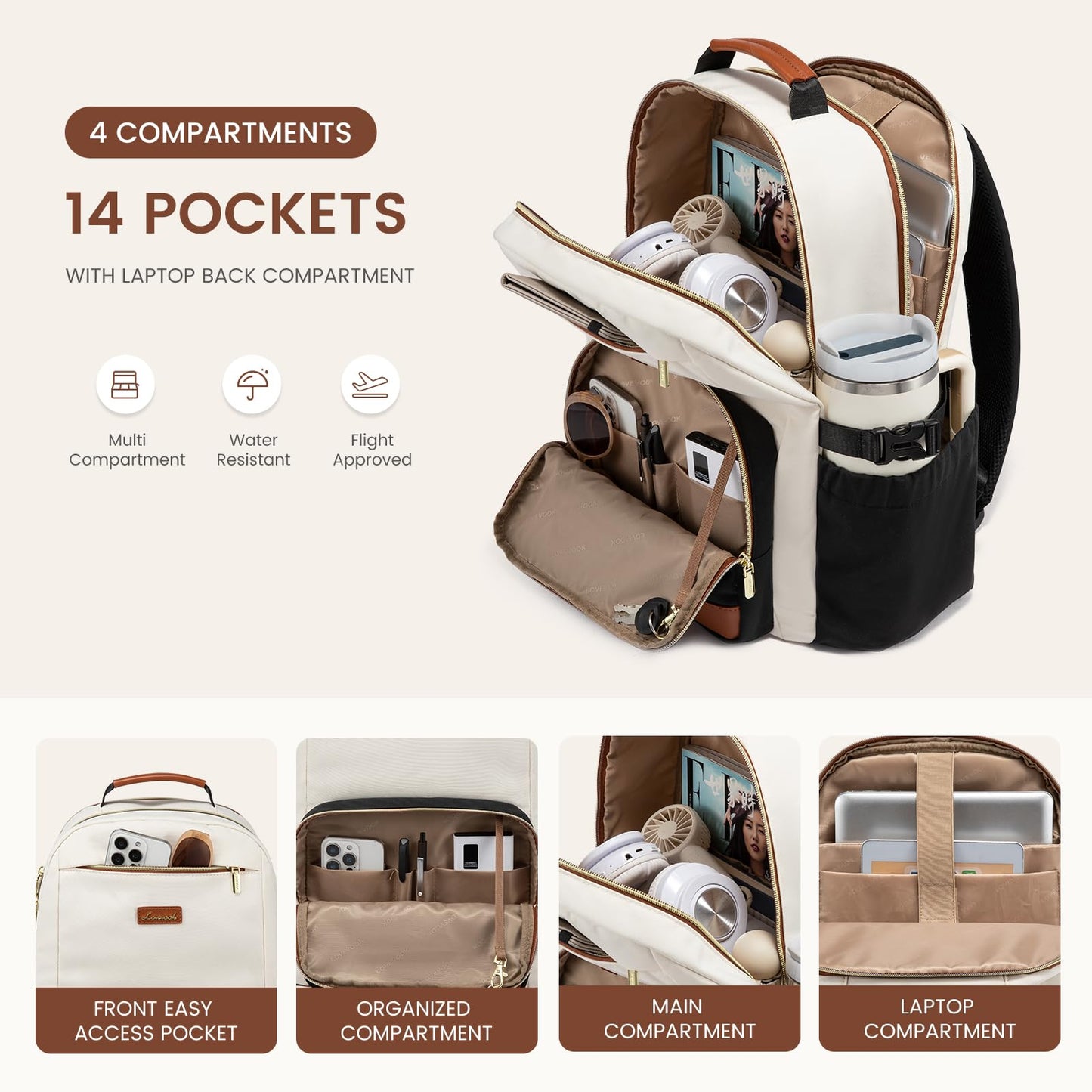 LOVEVOOK Laptop Backpack for Women