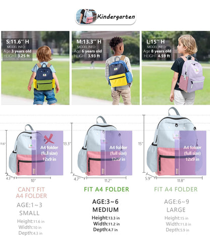 Kids' Toddler Backpack for School, Ages 3-5
