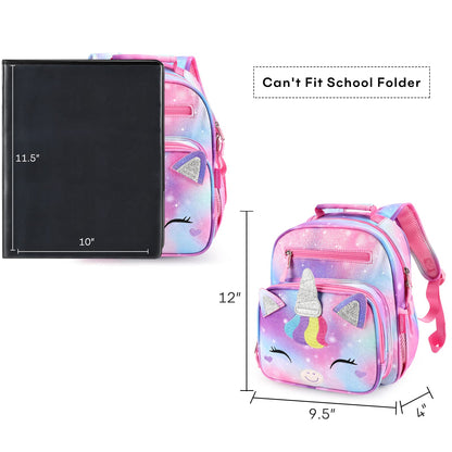 mibasies Girls Backpack 5-8: Lightweight Kids