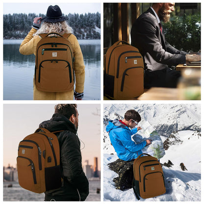 Anti-Theft Laptop Backpack with USB – 15.6" Black