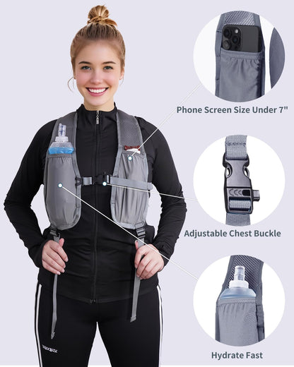 Blue Quartz 15L Ultralight Hiking Backpack, Foldable