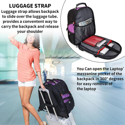 SHRRADOO 50L Laptop Backpack with USB