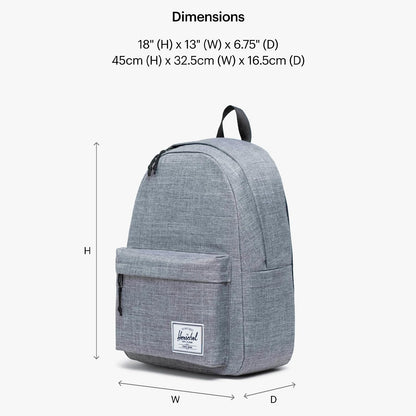 Herschel Supply Co. Classic Backpack, Black (New), Standard-26L