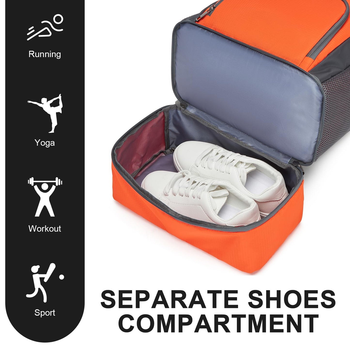 Seyfocnia Gym Backpack with USB, Men’s