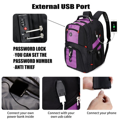 SHRRADOO 50L Laptop Backpack with USB