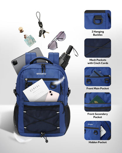 WATERFLY 22L Lightweight Travel & Hiking Backpack