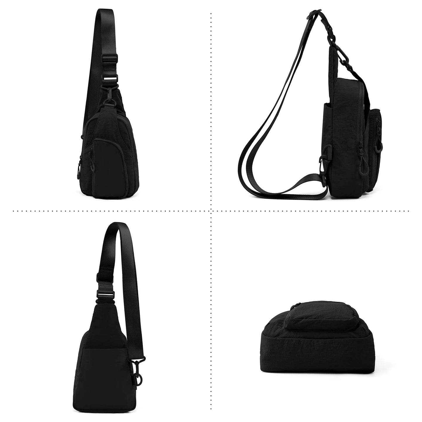 ODODOS Daily Sling Crossbody Bag, Lightweight
