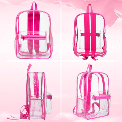 Silkfly Clear Backpacks 72-Pack, PVC Transparent
