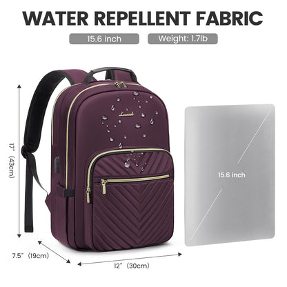 LOVEVOOK 17.3" Laptop Backpack for Women